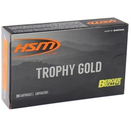 HSM Factory Blemish Trophy Gold .300 Winchester Magnum 210 Gr. Berger Hunting VLD Hollow Point Boat Tail- Box of 20
