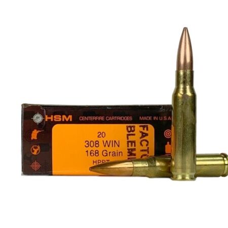HSM Factory Blemish .308 Winchester 168 Gr. Hollow Point Boat Tail Match- Box of 20