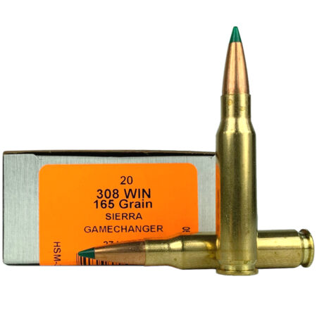 HSM Tipping Point .308 Winchester 165 Gr. Sierra Gamechanger- Box of 20