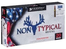 Federal Non-Typical .308 Winchester 180 Gr. Soft Point- Box of 20
