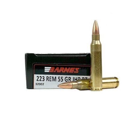 Barnes .223 Remington 55 Gr. Jacketed Hollow Point Boat Tail- Box of 20