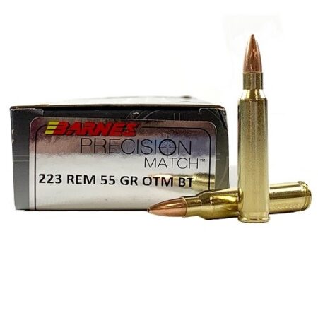 Barnes Precision Match .223 Remington 55 Gr. Open-Tip Match (OTM)- Box of 20