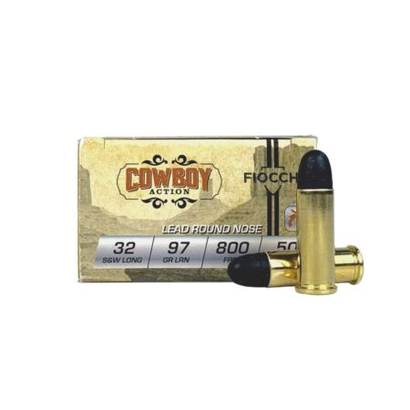 Fiocchi Cowboy Action .32 S&W Long 97 Gr. Lead Round Nose- Box of 50