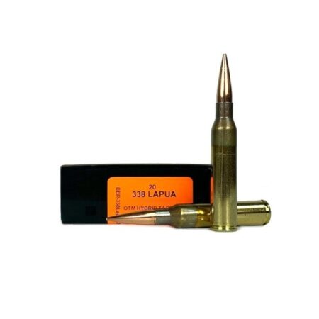 HSM Trophy Gold .338 Lapua 250 Gr. OTM Tactical Hybrid- Lapua Brass- COAL 3.760- Box of 20