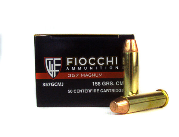Fiocchi Shooting Dynamics .357 Magnum 158 Gr. Complete Metal Jacket Flat Point- Box of 50