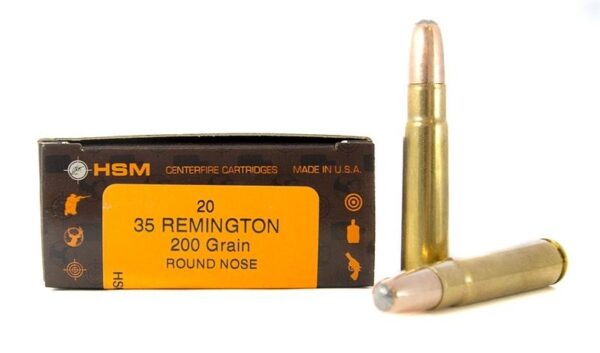 HSM Factory Blemish .35 Remington 200 Gr. Round Nose Soft Point- Box of 20