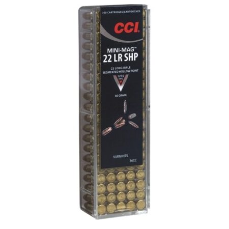 CCI Mini-Mag .22 Long Rifle 40 Gr. Segmented Hollow Point- Box of 100