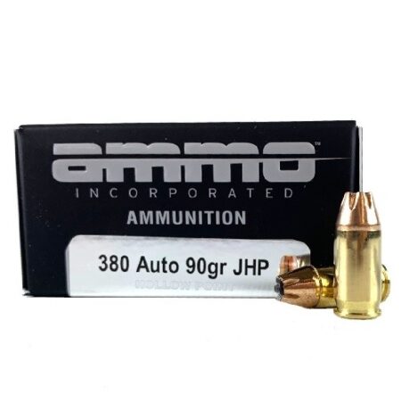 Ammo Incorporated .380 ACP 90 Gr. Jacketed Hollow Point- Box of 20