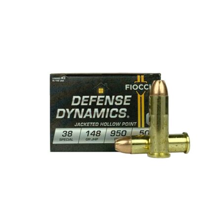 Fiocchi Defense Dynamics .38 Special 148 Gr. Jacketed Hollow Point- Box of 50