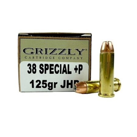 Grizzly .38 Special +P 125 Gr. High Performance Jacketed Hollow Point- Box of 20
