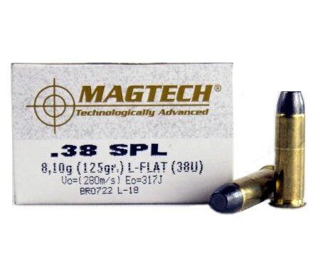 Magtech Cowboy Action .38 Special 125 Gr. Lead Flat Nose- Box of 50