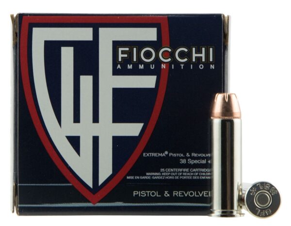 Fiocchi Extrema .38 Special +P 125 Gr. Hornady XTP JHP- Box of 25