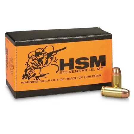 HSM Factory Blemish .40 S&W 180 Gr. Plated Round Nose Flat Point Subsonic- Box of 50