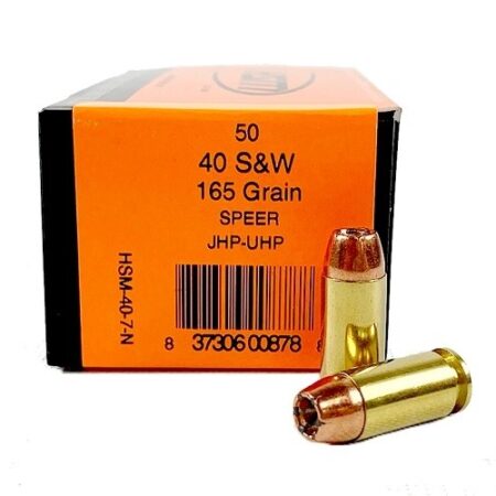 HSM .40 S&W 165 Gr. Speer JHP-UHP- Box of 50