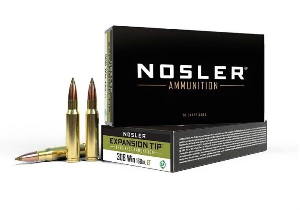 Nosler .308 Winchester 168 Gr. E-Tip- Lead-Free- Box of 20