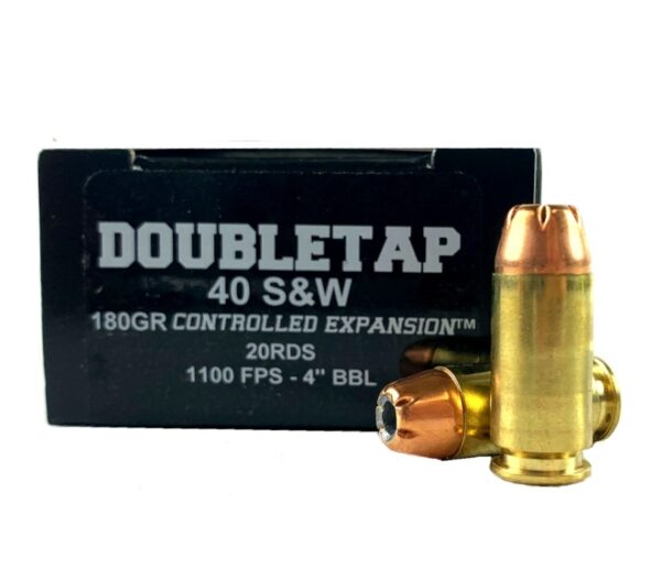 Doubletap .40 S&W 180 Gr. Controlled Expansion Jacketed Hollow Point - Box of 20