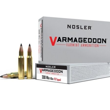 Nosler Varmageddon .308 Winchester 110 Gr. Tipped Flat Base- Box of 20