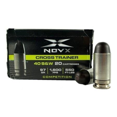 NovX Cross Trainer .40 S&W 97 Gr. Monolithic Copper Round Nose- Lead-Free- Box of 20