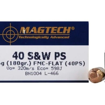 Magtech .40 S&W 180 Gr. Full Metal Jacket Flat Point- Box of 50