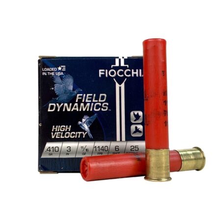 Fiocchi Field Dynamics High Velocity .410 Bore 3" 11/16 oz #6 Shot- Box of 25