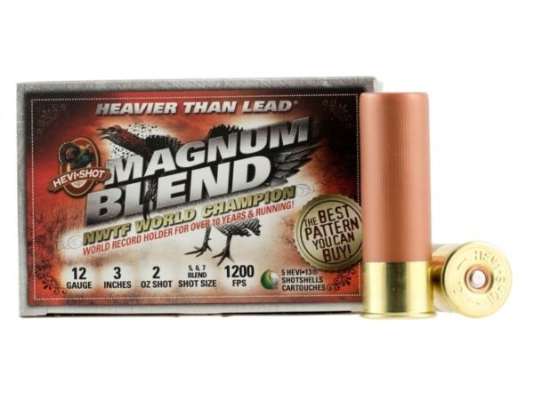 Hevi-Shot Magnum Blend 12 Gauge 3" 2oz #5,6,7 Blend Shot- Box of 5