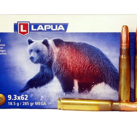 Lapua 9.3x62mm Mauser 285 Gr. Mega Jacketed Soft Point- Box of 20