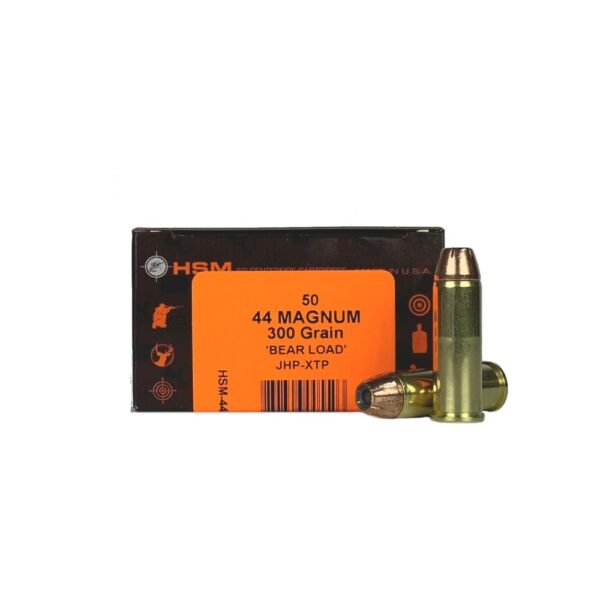 HSM Bear Load .44 Magnum 300 Gr. Hornady XTP Jacketed Hollow Point- Box of 50