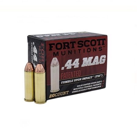 Fort Scott Munitions .44 Magnum 200 Gr. TUI Solid Copper Spun- Lead Free- Box of 20