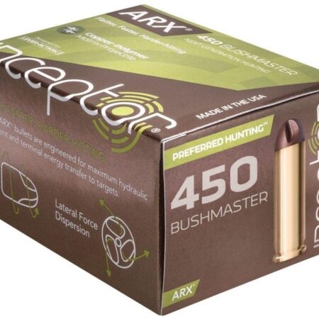 Inceptor Preferred Hunting .450 Bushmaster 158 Gr. ARX- Lead Free- Box of 20