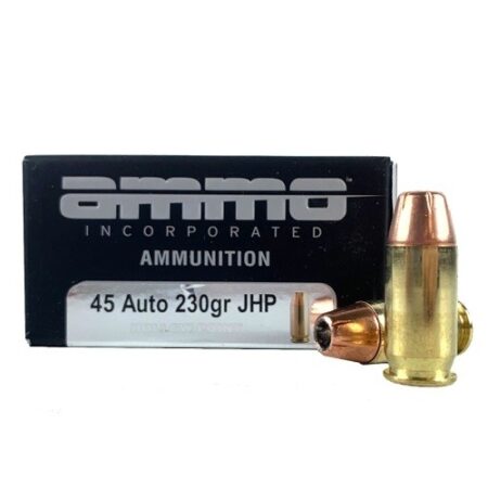 Ammo Incorporated .45 ACP 230 Gr. Jacketed Hollow Point- Box of 20