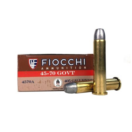 Fiocchi Cowboy Action .45-70 Government 405 Gr. Lead Round Nose Flat Point- Box of 20