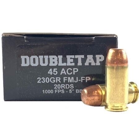 Doubletap .45 ACP 230 Gr. Nosler Full Metal Jacket Flat Point- Box of 20