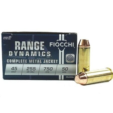 Fiocchi Range Dynamics .45 Colt 255 Gr. Complete Metal Jacket- Box of 50