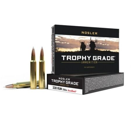 Nosler Trophy Grade .338 Remington Ultra Magnum 250 Gr. AccuBond- Box of 20