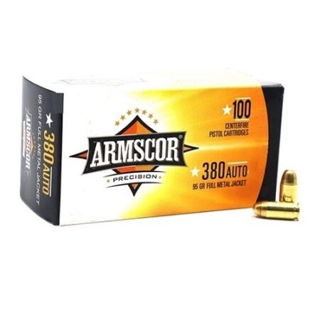 Armscor .380 ACP 95 Gr. Full Metal Jacket- Box of 100