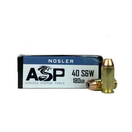 Nosler Assured Stopping Power .40 S&W 180 Gr. Jacketed Hollow Point- Box of 50