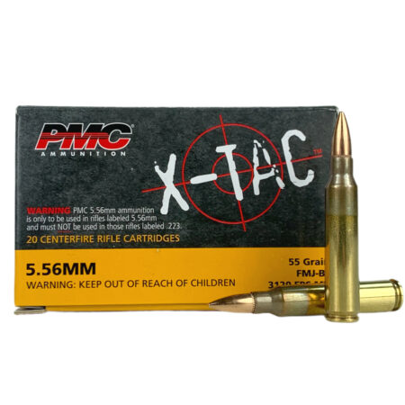 PMC X-TAC 5.56x45mm Nato 55 Gr. Full Metal Jacket BT- Box of 20