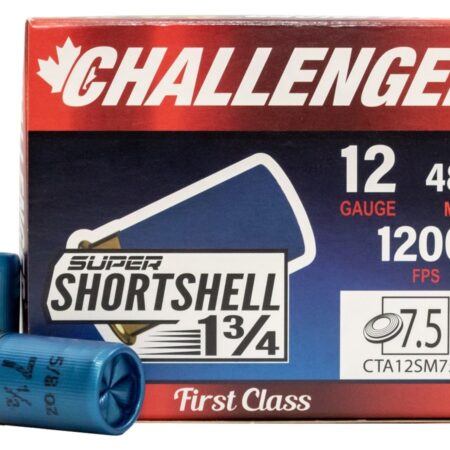 Challenger Super ShortShell 12 Ga 1-3/4" 5/8 oz #7-1/2 Shot- Box of 20