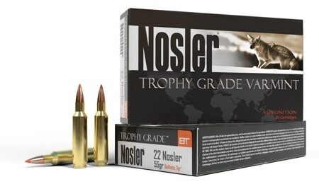 Nosler Trophy Grade  .22 Nosler 55 Gr. Nosler Ballistic Tip Varmint- Box of 20