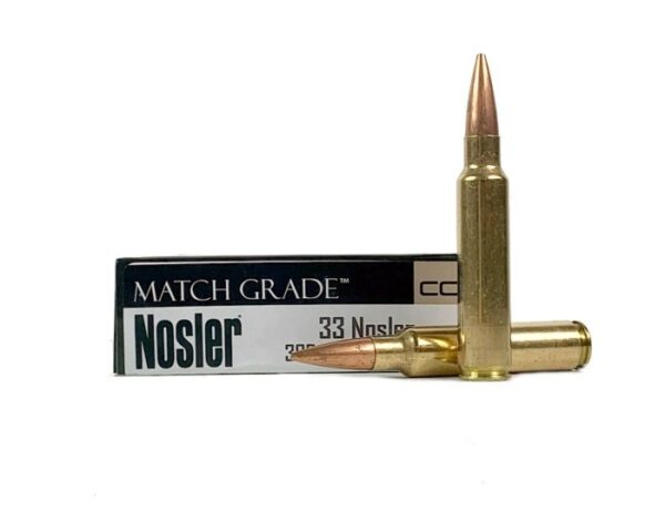 Nosler Match Grade .33 Nosler 300 Gr. Custom Competition Hollow Point Boat Tail- Box of 20