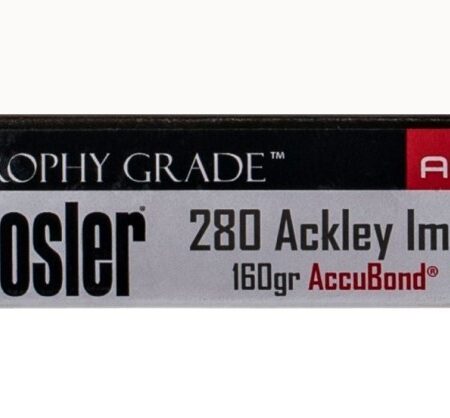 Nosler Trophy Grade .280 Remington Ackley Improved 160 Gr. AccuBond- Box of 20