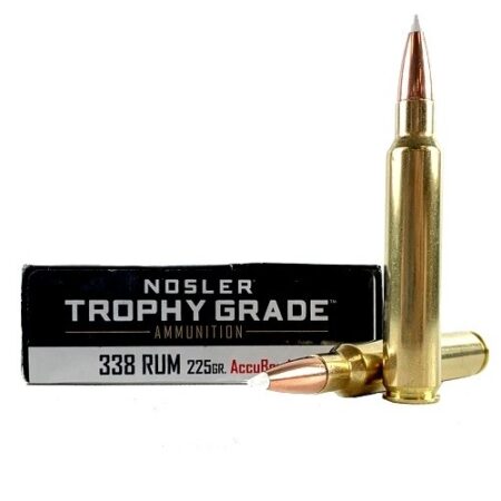 Nosler Trophy Grade .338 Remington Ultra Magnum 225 Gr. AccuBond- Box of 20