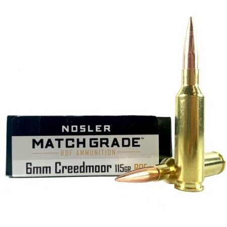 Nosler Match Grade 6mm Creedmoor 115 Gr. RDF Hollow Point Boat Tail Match- Box of 20