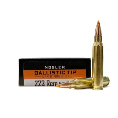 Nosler .223 Remington 55 Gr. Ballistic Tip Varmint Spitzer Boat Tail- Box of 20