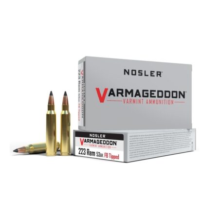 Nosler Varmageddon .223 Remington 53 Gr. Polymer Tip Flat Base- Box of 20