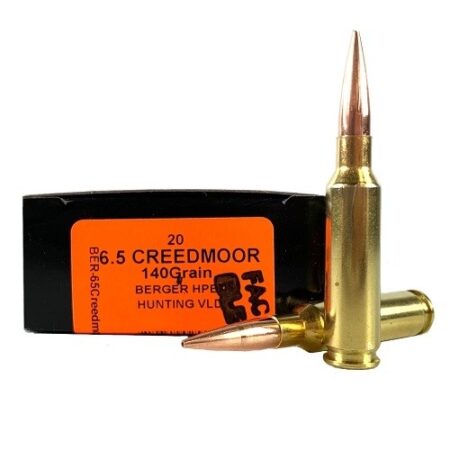 HSM Factory Blemish 6.5 Creedmoor 140 Gr. Berger HPBT Hunting VLD- Box of 20