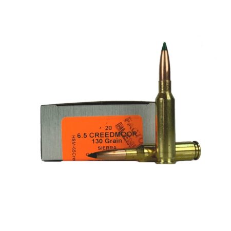 HSM Factory Blemish Tipping Point 6.5 Creedmoor 130 Gr. Sierra GameChanger- Box of 20