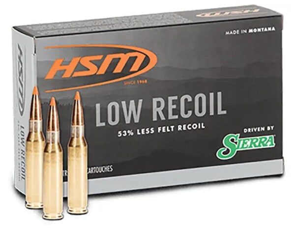 HSM Low Recoil 6.5 Creedmoor 140 Gr. Sierra Polymer Tip Spitzer Boat Tail- Box of 20