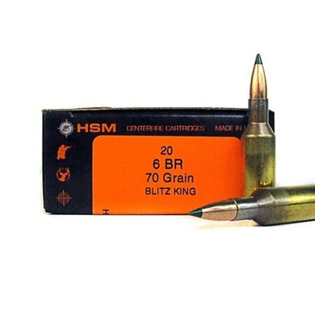 HSM Factory Blemish 6mm BR 70 Gr. Sierra BlitzKing- Box of 20