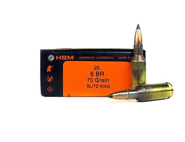 HSM Factory Blemish 6mm BR 70 Gr. Sierra BlitzKing- Box of 20